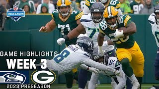 Seattle Seahawks vs. Green Bay Packers | 2023 Preseason Week 3 Game Highlights