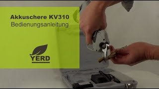 KV-310  Akkuschere in einer Minute bedienen lernen