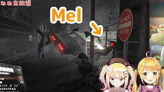 nenechi and mel were blown up in a car accident【 Yozora Mel/Momosuzu Nene/hololive clip 】