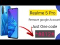 Realme 5 pro frp bypass| Remove google Account|