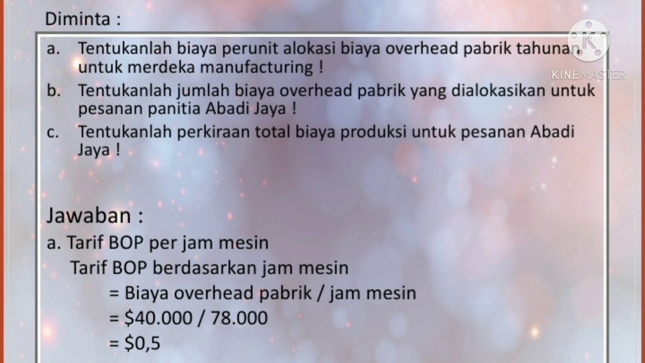 Soal Dan Pembahasan Job Order Costing - YouTube