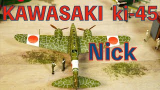 1/144 Kawasaki ki-45 Nick.made by F-toys.candy toy.making.No audio.エフトイズ　屠龍甲型改　音声なし　英字幕