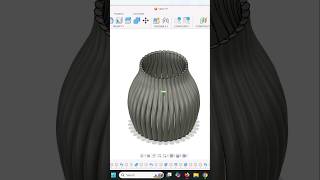 How I made this vase in fusion 360 (4/100) #3dprinting #3dprintable #autodeskfusion360 #stl