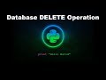 Database DELETE Operation - Python Programming