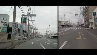 静岡市駿河区 曲金付近→南幹線/清水区 有東坂付近→船越付近まで Cinematic Dashcam 4K  ドラレコ風 14/02/22