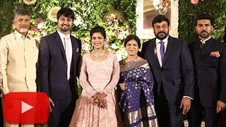 Srija's WEDDING Reception VIDEO | Chiranjeevi | Ram Charan | Lehren Telugu