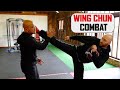 How to use Wing Chun in Combat Defend kick | Master Wong