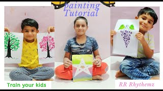 Painting Tutorial(Part- 1)|Easy steps for beginners|Awesome drawing tricks for Kids |Entertainment