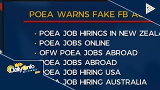 POEA, nagbabala vs fake FB accounts