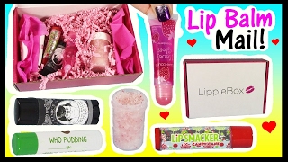 New Lip BALM BOX! Lippie BOX! New Lip Balms & Glosses! Peanut Butter Pudding & Scrub! FUN