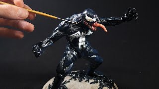 How to Sculpt VENOM from Polymer Clay / Marvel Comic Book Style