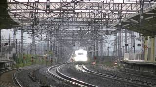 【Shinkansen】200キロ超高速通過！東海道新幹線 米原駅 動画集