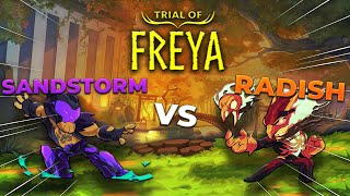 Sandstorm VS. Raydish, Losers Final | Brawlhalla Trial of Freya