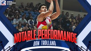 Notable Performance: Don Trollano with 20 Points vs. Hong Kong Eastern