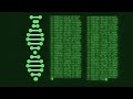 1 hour 4k screensaver of dna data loop satisfying animation