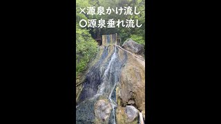 源泉垂れ流し　もったいないな