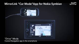 JVC KW-NSX1 feat. NOKIA Car Mode App (Mirror Link Technology)