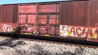 Norfolk Southern 181 departs Clymers siding after meeting 36N. 10 September 2024