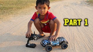 RC Toys Car - Kids Playing RC Off Road Car On The Grass (Part 1)