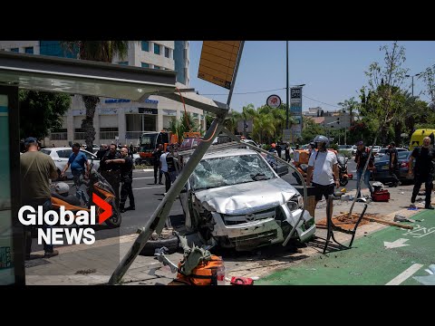 Tel Aviv Attack: 8 Injured As Man Rams Truck Into Bus Stop, Tries To ...