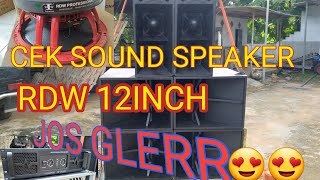 CEK SOUND SPEAKER 12INCH RDW BOX CLA SINGGEL...jossss