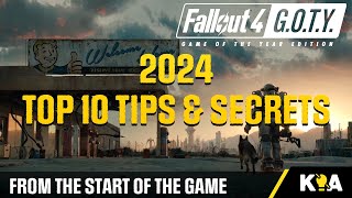 2024 - TOP 10 EARLY GAME TIPS & SECRETS - Fallout 4