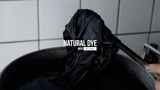 HOW TO NATURALLY DYE FABRIC BLACK | DYE WITH POMEGRANATE, IRON AND LOGWOOD | NATURAL DYE DARK COLORS