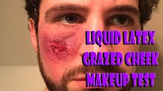 Special Effects Makeup - Peeling Skin or Graze using Latex