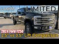 2.5” vs 3.5” Level Kit Comparison-2024 F250 Lariat vs LIMITED