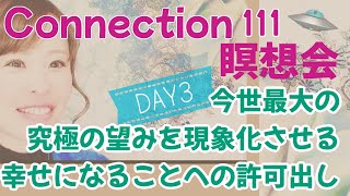 【瞑想】Day3 connection瞑想会//今世最大の究極の望みを現象化させる幸せになることへの許可出し