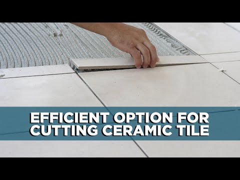 Cutting Ceramic Tile with a Glass Cutter Cutting Ceramic Tile with a Glass Cutter