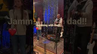 Jamming with dad. Million dreams cover by Teresa Morici.