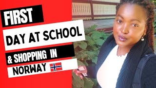 First Day at  School as a Masters Student in Norway & Shopping