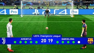PES 2019 - Juventus vs Barcelona - Final UEFA Champions League UCL - Penalty Shootout