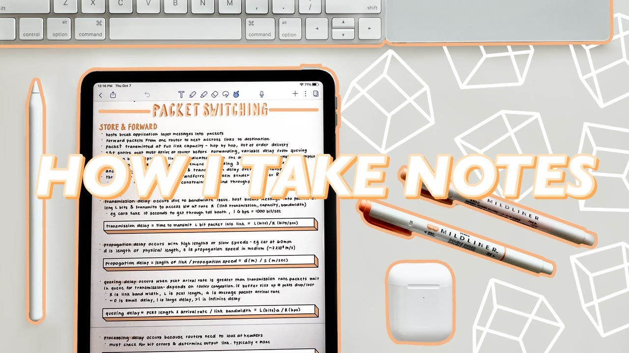 How I Take Aesthetic Notes On The Ipad Notes Flip Through Take