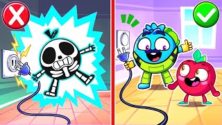Be Careful With Electricity Song 😥⚡ | Educational Kids Songs 😻🐨🐰🦁 by VocaVoca Berries Ep 133