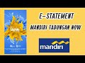 Tanpa Buku Rekening, Ini e - Statement Mandiri Tabungan Now