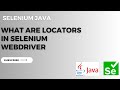 Selenium WebDriver Tutorial #5 | What Are Locators in Selenium WebDriver (Explained for Beginners)