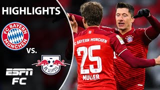 Muller & Lewandowski shine in Bayern Munich's win vs. RB Leipzig | Bundesliga Highlights | ESPN FC