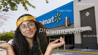 my experience working at Walmart // pros and cons, tips and tricks, etc.