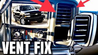 Tahoe FIX Front Vent Air/AC for FREE in 5 Mins