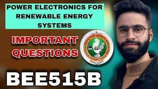 BEE515B Vtu Important Questions | Power Electronics For Renewable Energy Systems