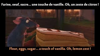 FRENCH LESSON - learn french with movies : Ratatouille ( french dub english subtitles )part1