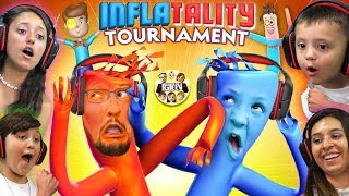 BALLOONS DANCING GAME 🎈 FGTEEV TOURNAMENT!  Inflatality Family Gaming