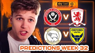 CHAMPIONSHIP predictions!