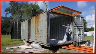 Man Builds Amazing DIY Container House | Low-Cost Housing Start to Finish by @PL