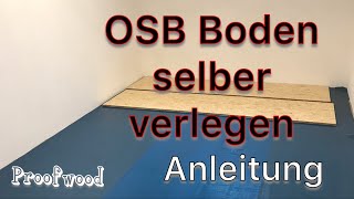 OSB BODEN im Keller selber verlegen | Osb Platten verlegen | feuchter Keller