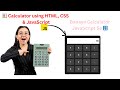 Create a Calculator with HTML, CSS & JavaScript | Step-by-Step