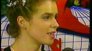 Figure Skating - 1987 - Scott Hamilton Interview DDR Katarina Witt After Winning Gold At World Champ