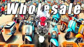 This is the best motorcycle wholesale market in China Guangzhou